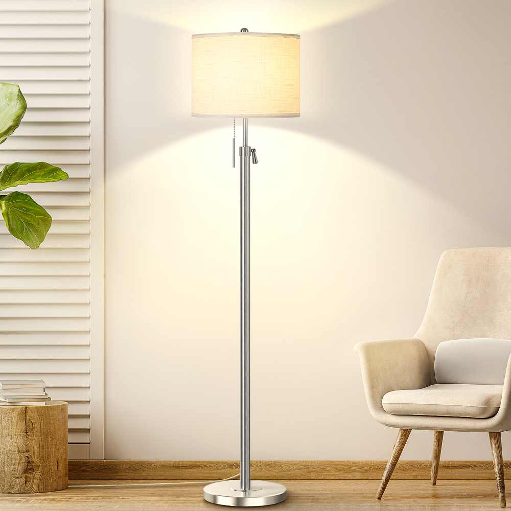 Liftable floor lamp, 55-65 inches