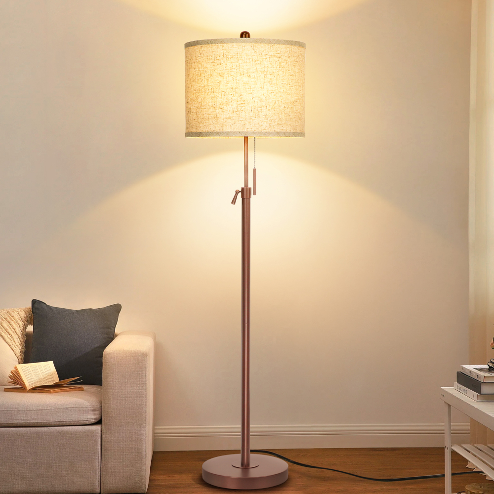 Liftable floor lamp, 55-65 inches
