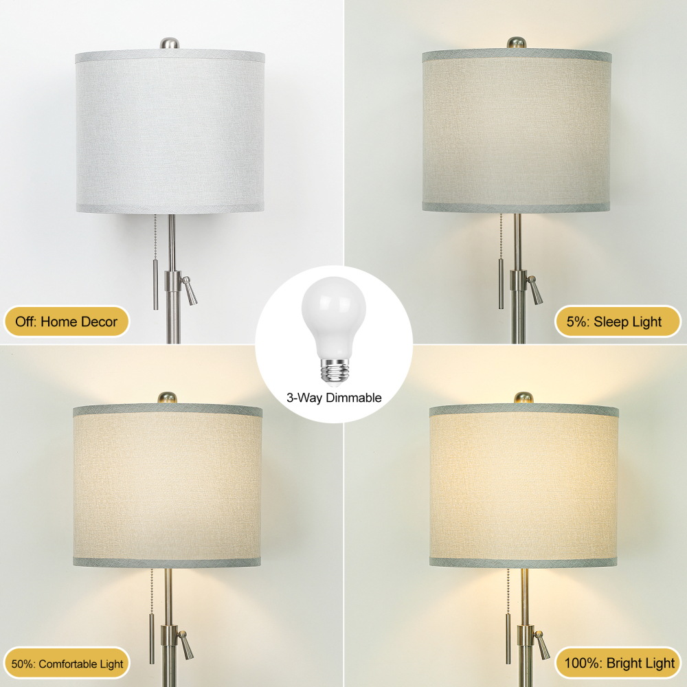 Liftable floor lamp, 55-65 inches