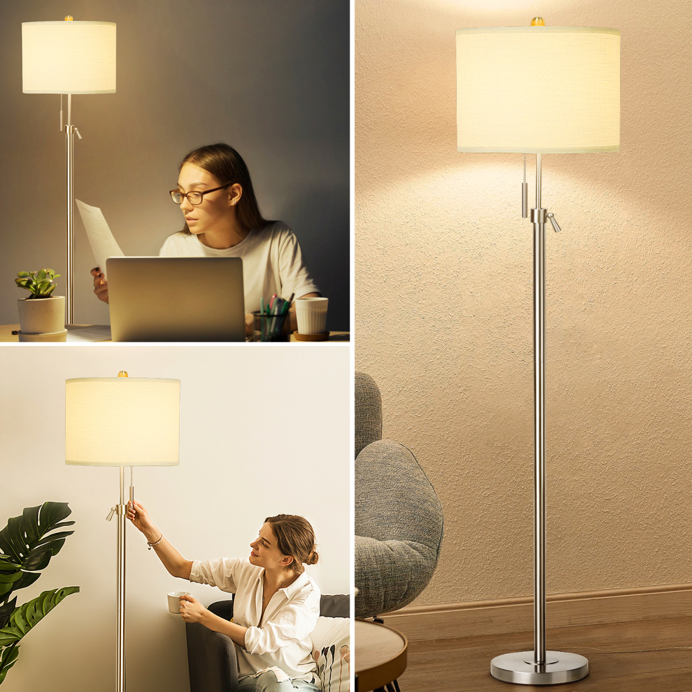 Liftable floor lamp, 55-65 inches
