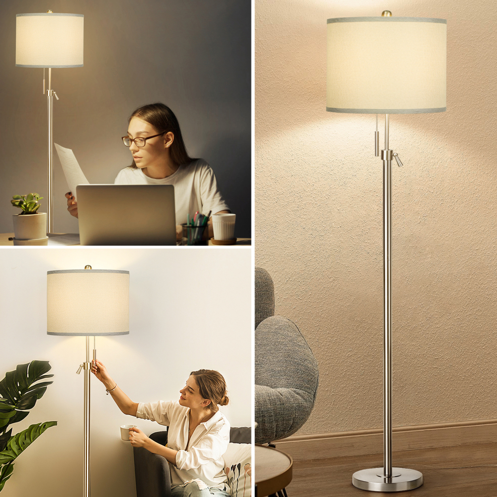 Liftable floor lamp, 55-65 inches