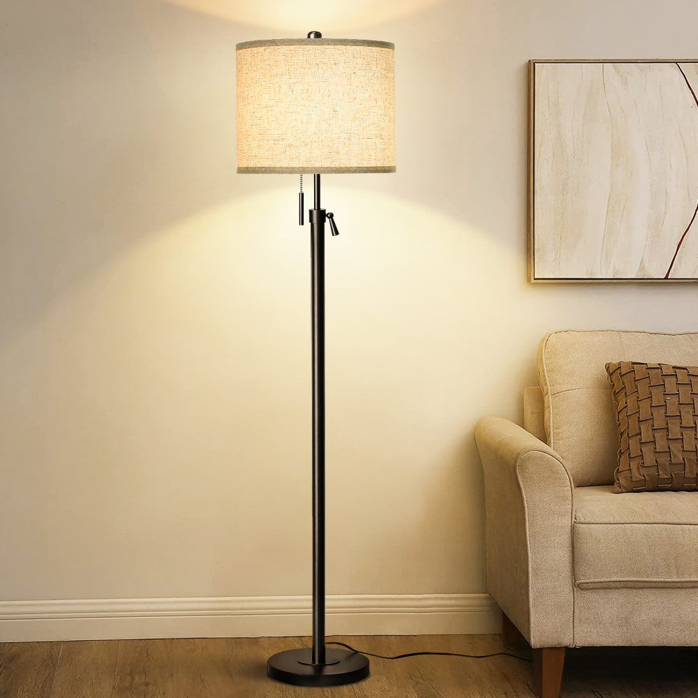 Liftable floor lamp, 55-65 inches