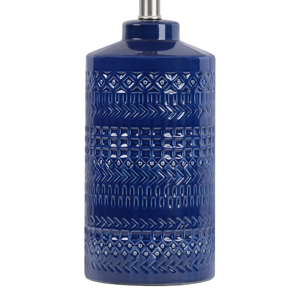 Straight Ceramic Table Lamp 25in