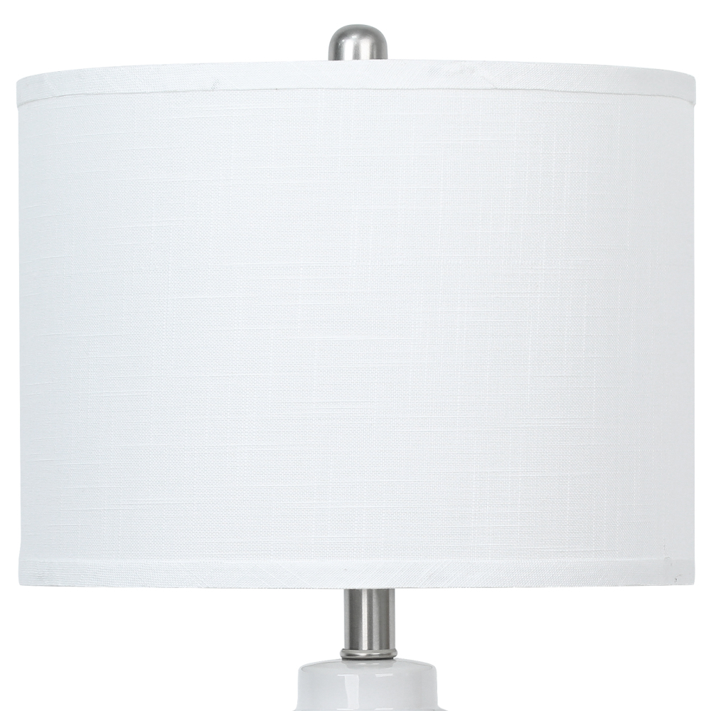 Straight Ceramic Table Lamp 25in