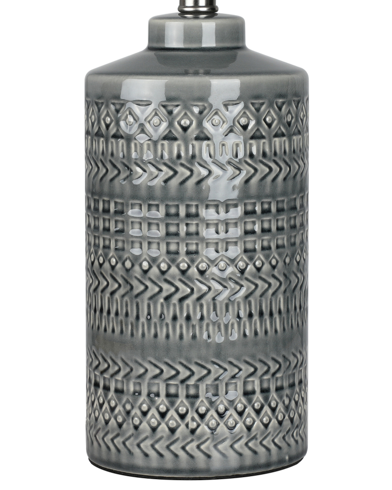 Straight Ceramic Table Lamp 25in