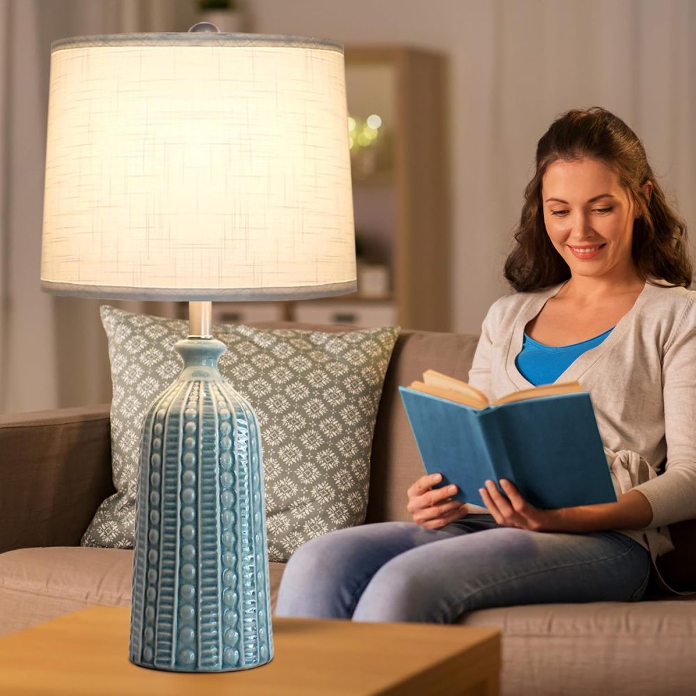 Vase Ceramic Table Lamp 25in