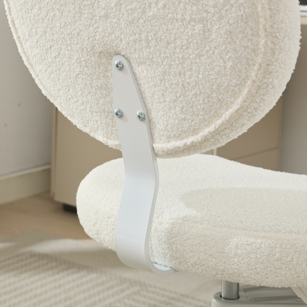 Meditation Chair Plus, Cross Legged Chair with Wheels, ADHD Chair, Criss Cross Desk Chair with Lumbar Support and Adjustable Stool, Flexible Design for Fidgety Sitters, Ivory
