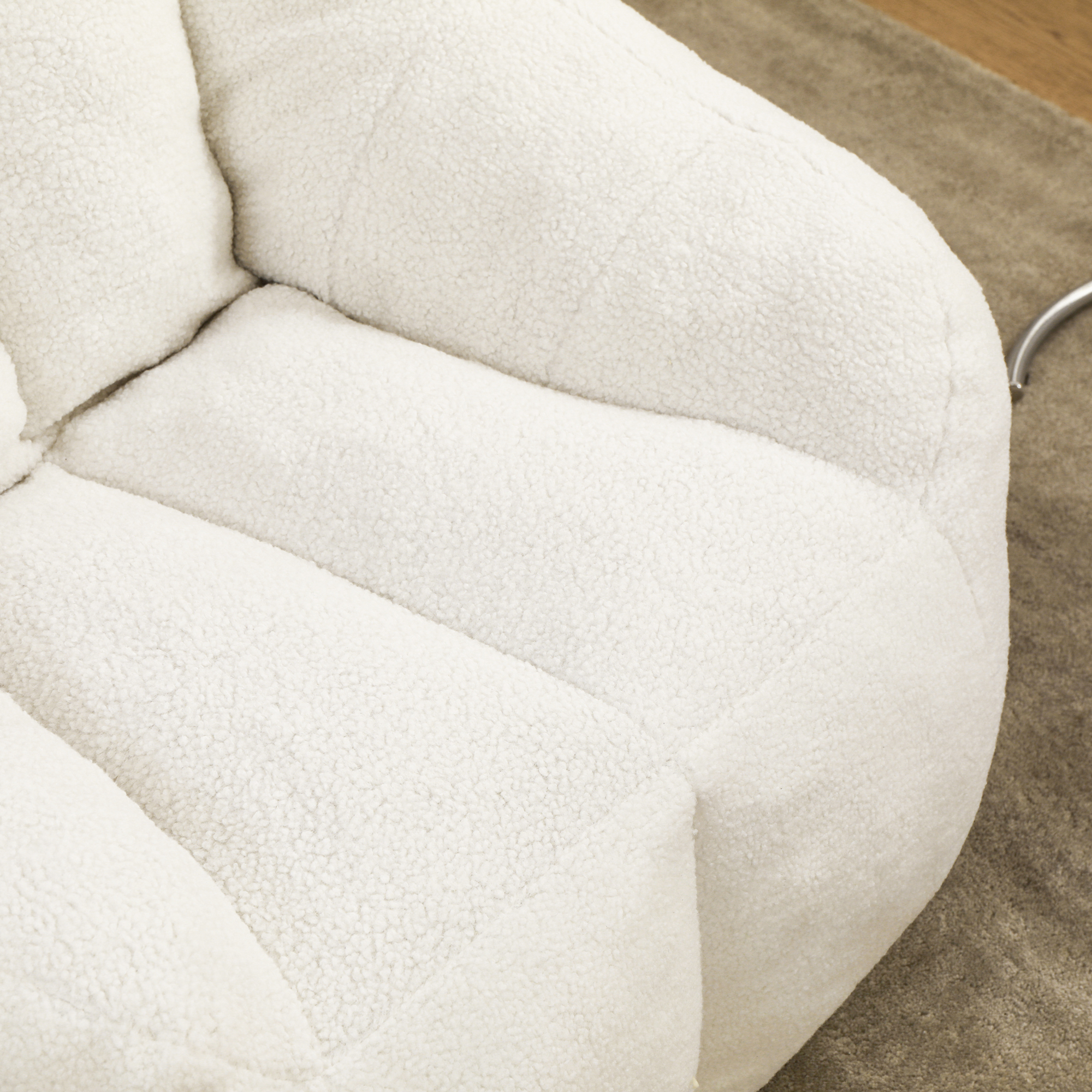 Bean Bag Chair with Filler, Bean Bag Sofa with Tufted Soft Stuffed Filling, Fluffy and Lazy Sofa, Comfy Cozy BeanBag Chairs with Memory Foam for Dorm, Apartment, Living Room