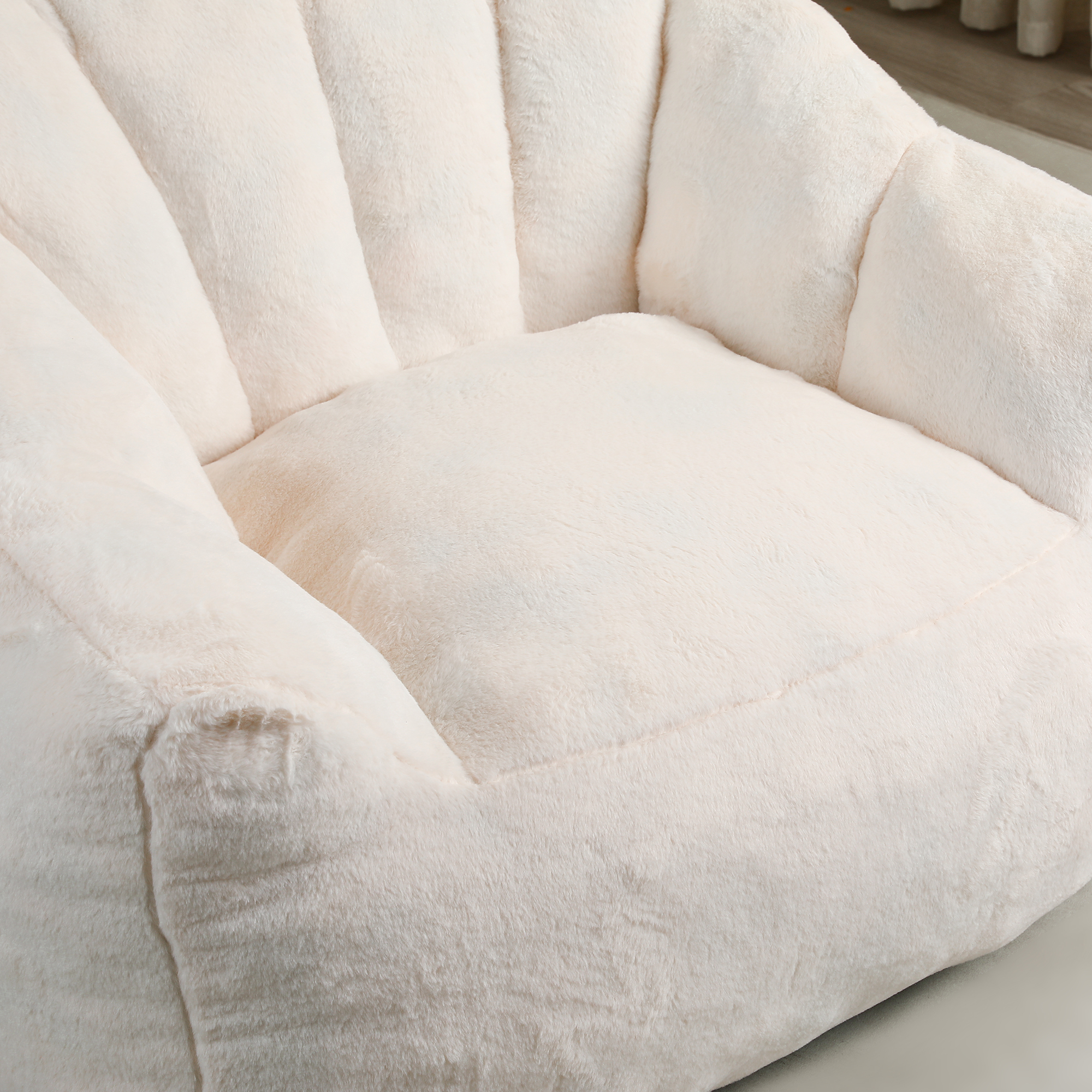 Bean Bag Chair, Bean Bag Sofa Chair with Armrests Stuffed High-Density Foam, Lazy Sofa Comfy Chairs BeanBag Chair for Adults in Living Room,Bedroom Reading