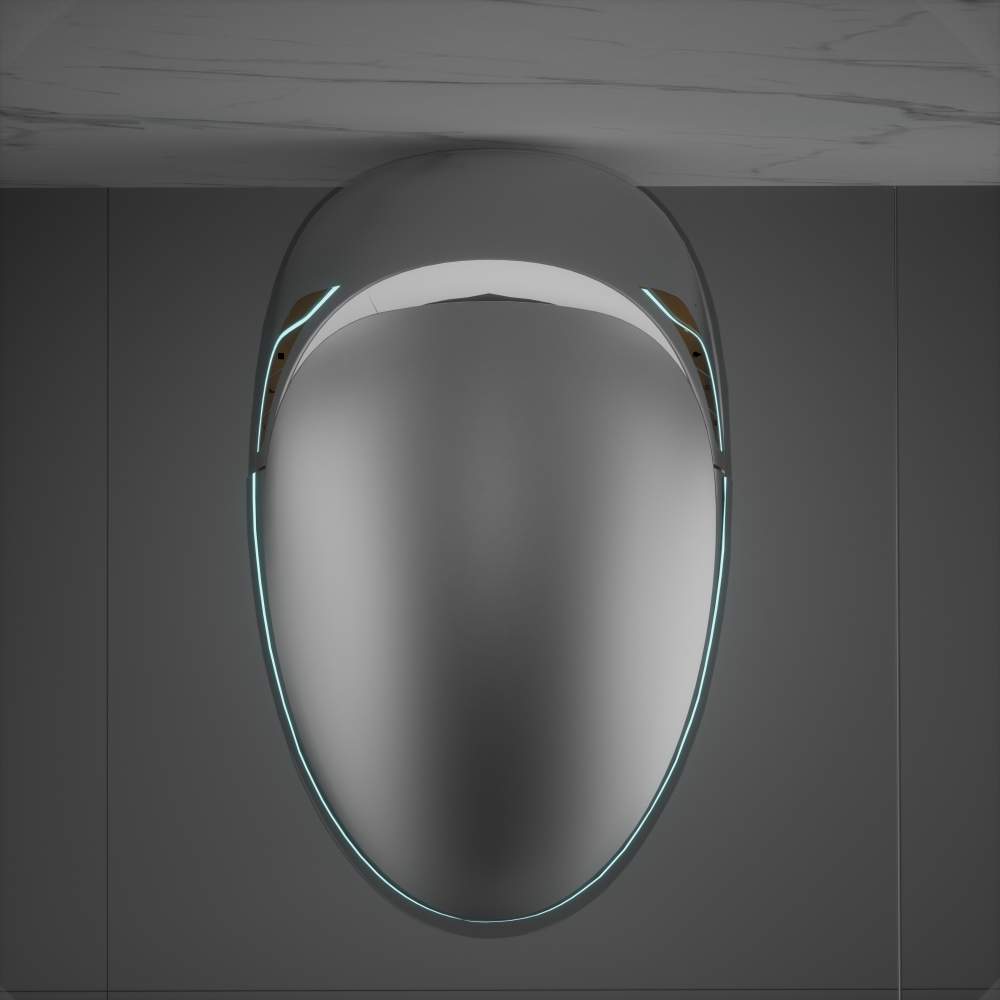 Unique Smart Toilet with Bidet Built In, Intelligent One Piece Toilet For Modern Bathroom, Auto Open/Close Seat, Foot Sensor, LED Display,Night Light, Warm Water & Dryer, Black