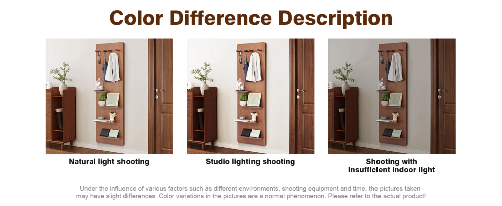 Wall Mounted Full Length Mirror, Full Body Mirror with Shelf, Full Body Mirror with Hook Wall Mounted Mirror with Multifunctional Design Panel, Bedroom/Living Room/Entrance
