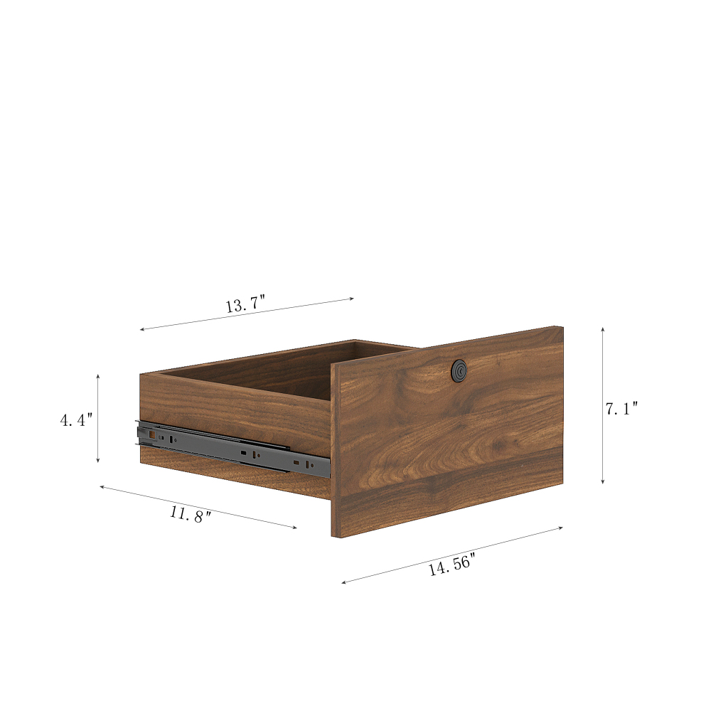 Nightstand with Charging Station, Smart Nightstand with Night Light, Modern Night Stand with Bookshelf, Bedside Tables with Storage Cabinet for Bedroom, Wood
