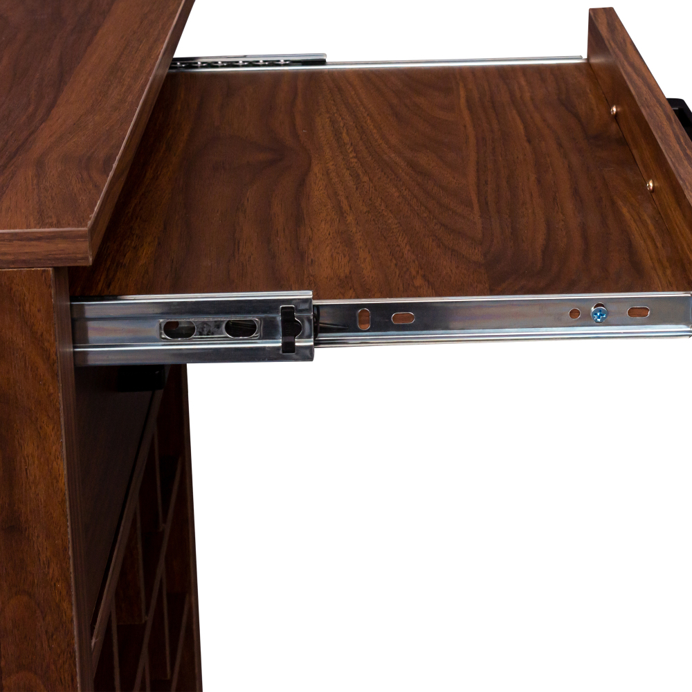 brown walnut color modular 32 wine bar cabinet Buffet Cabinet