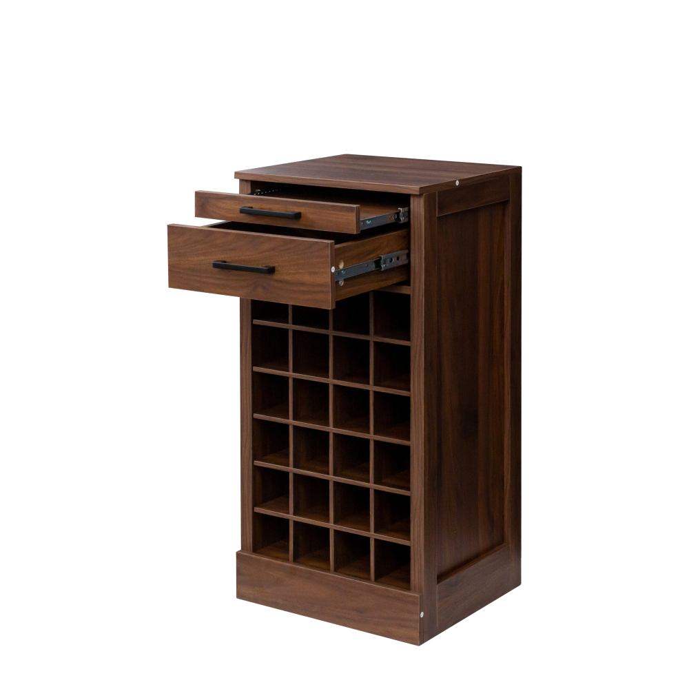 brown walnut color modular 32 wine bar cabinet Buffet Cabinet