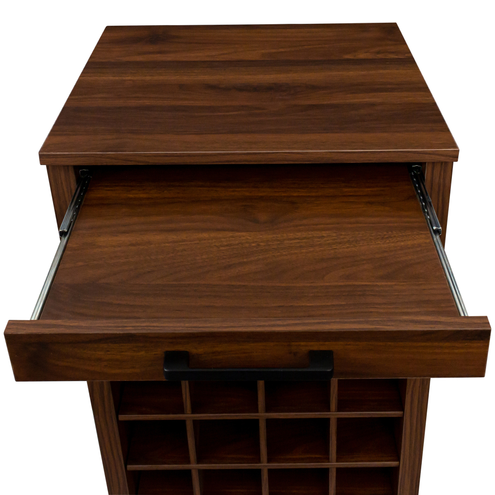 brown walnut color modular 32 wine bar cabinet Buffet Cabinet