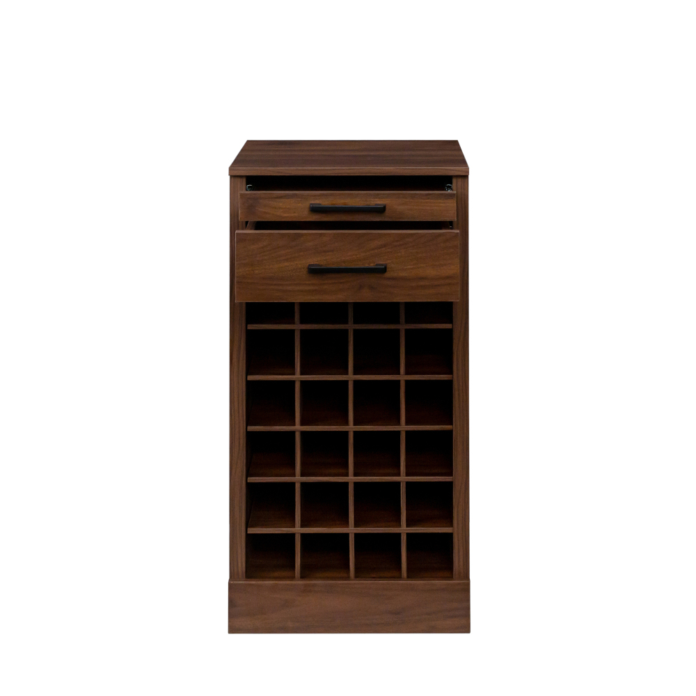 brown walnut color modular 32 wine bar cabinet Buffet Cabinet