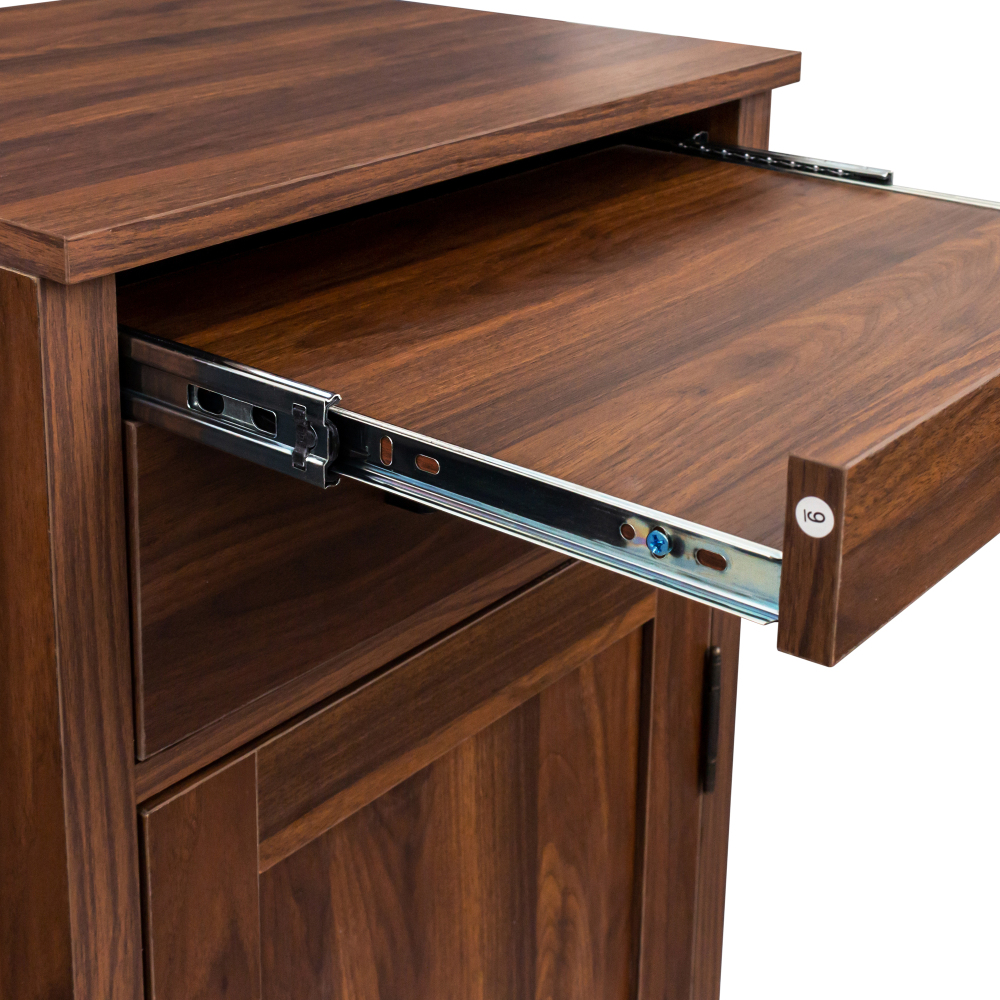 brown walnut color modular 32 wine bar cabinet Buffet Cabinet
