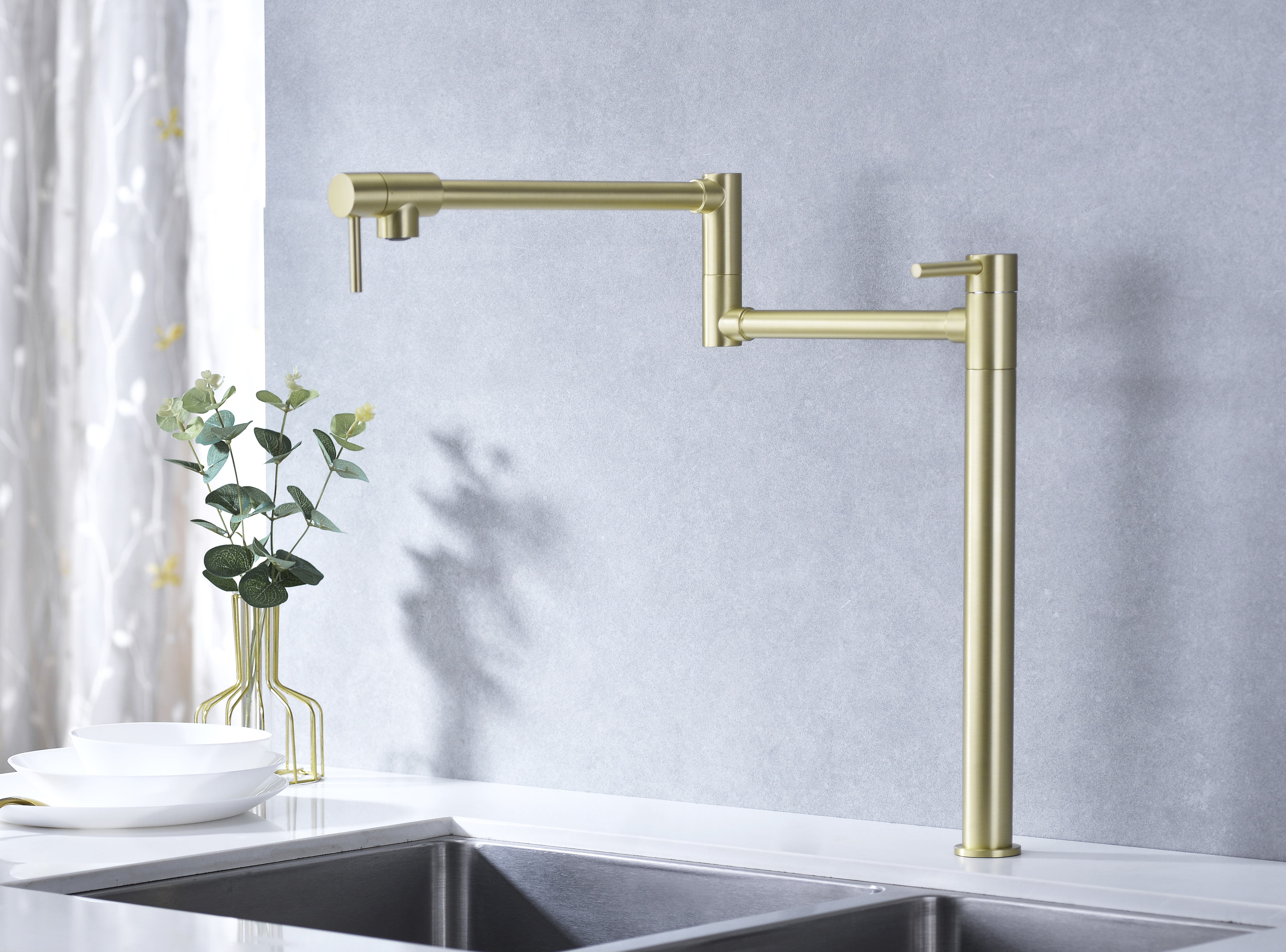 Pot Filler Faucet with Extension Shank