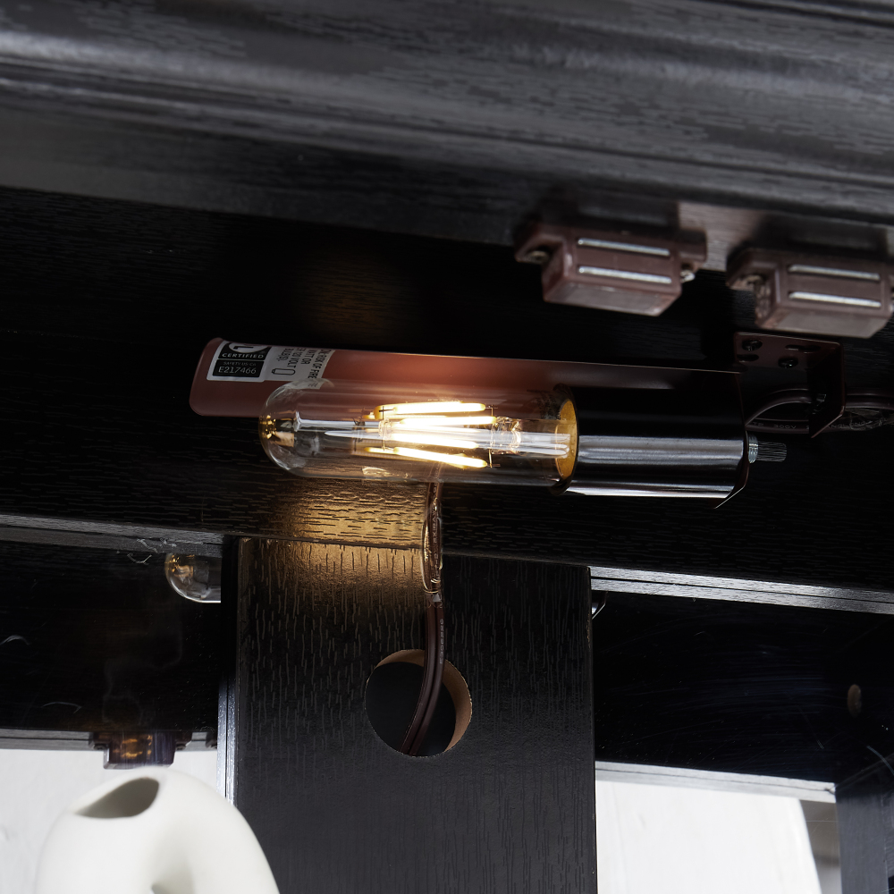 Lighted Glass Curio Display Cabinet,Display Cabinet,Glass Storage Cabinet Glass Wine cabinet Wood Frame Toy Display for Living Room, Kitchen, Pantry light bulb included Antique white