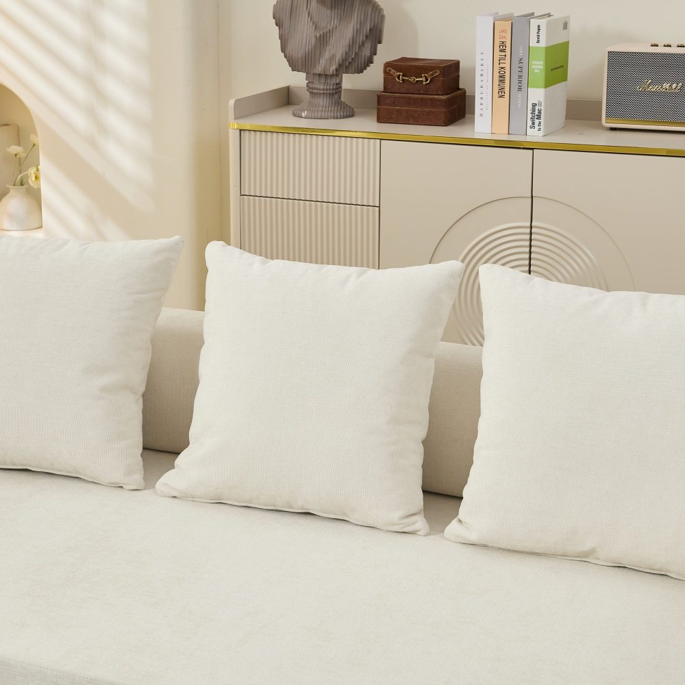 Comfy Convertible Folding Mattress Couch, Floor Sofa Bed, Chenille Floor Sofa with Armrest, Floor Sofa Lounge Couch for Living Room Bedroom Lounge Studio-Beige