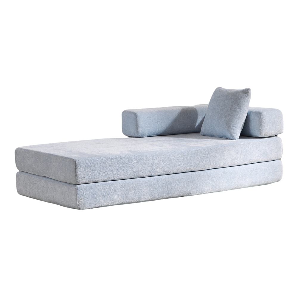 Floor Couch,Compression Sofa,Convertible Floor Sofa Bed-with Pillow Back Support Armrest,Comfy Futon Couch Lounge Sleeper Bed,Chenille fabric,for Living Room Bedroom (dark green)