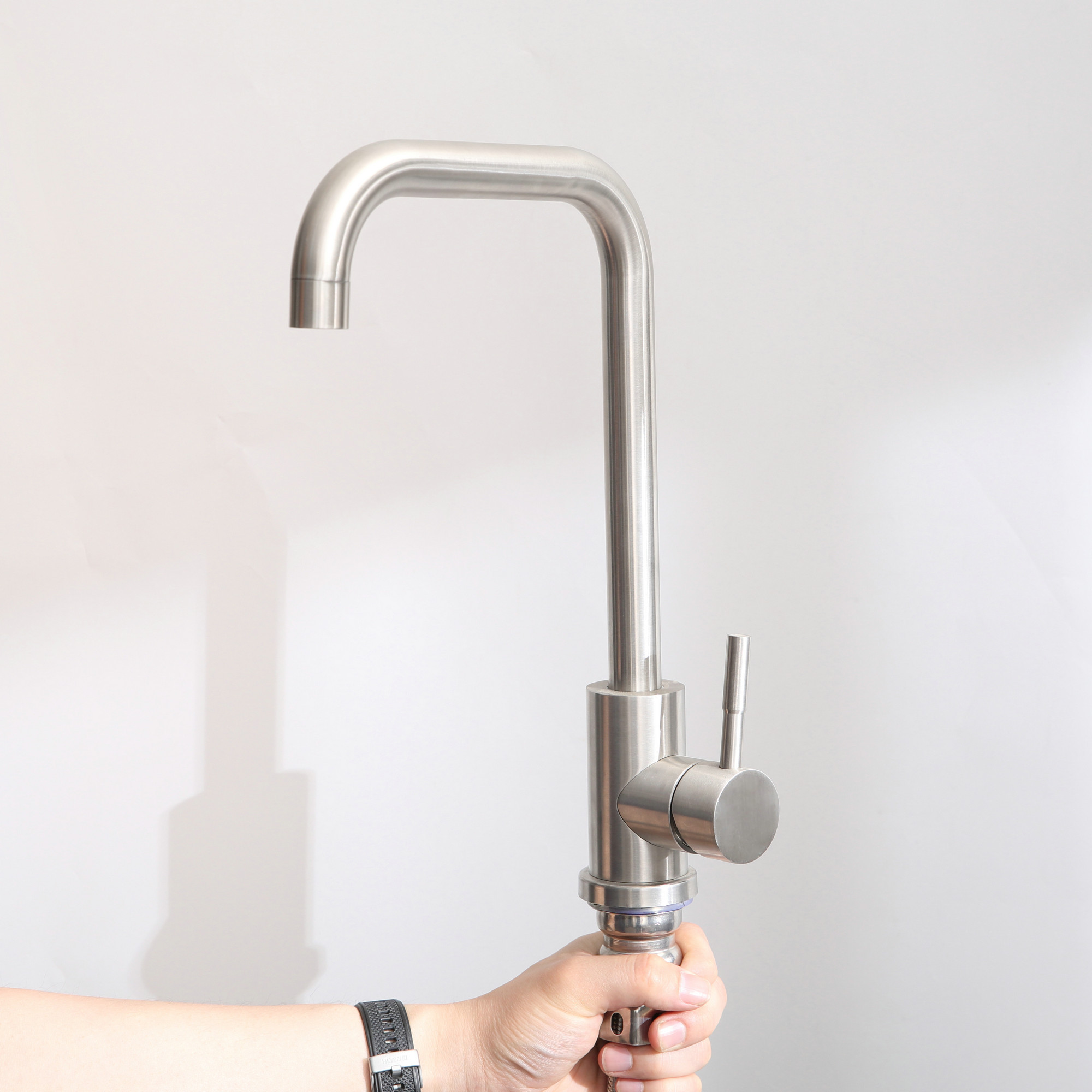 24in Stainless Steel Washing Sink w/ Faucet Hoses and Drain Head Only(Update)
