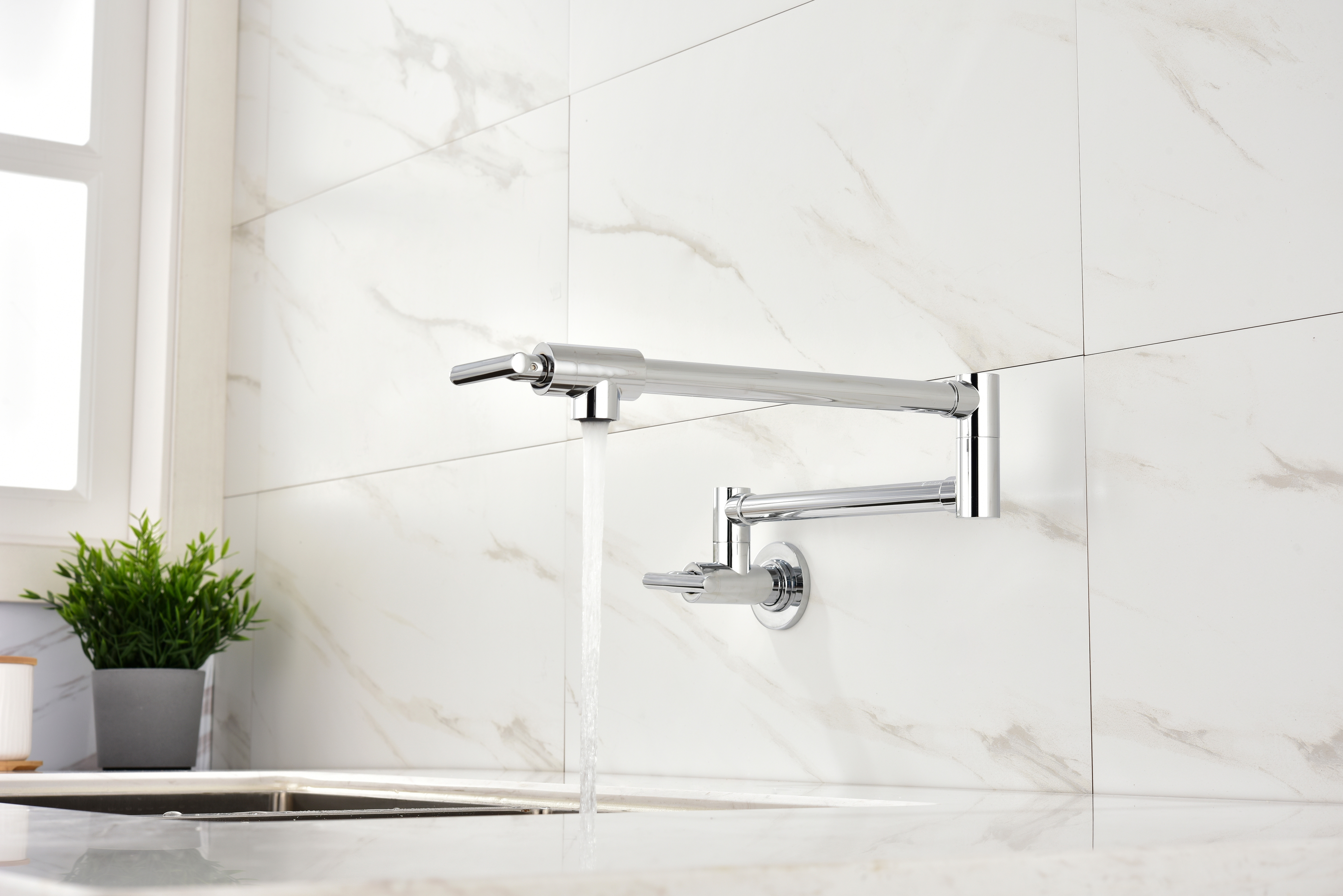 Pot Filler Faucet Wall Mount