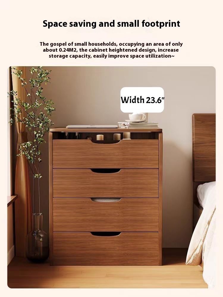 (60cm) 3 in 1 Vanity Desk with Plip Top Mirror, Small Make Up Vanity Set with Visible Glass Desktop, Compact Makeup Vanity with 3 Drawers, Dressing Table for Bedroom (Walnut Color)