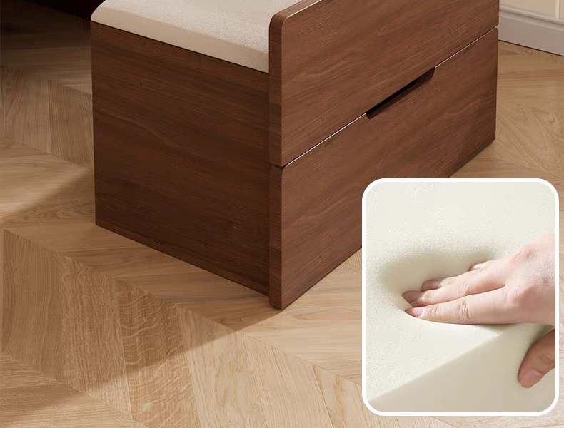 (60cm) 3 in 1 Vanity Desk with Plip Top Mirror, Small Make Up Vanity Set with Visible Glass Desktop, Compact Makeup Vanity with 3 Drawers, Dressing Table for Bedroom (Walnut Color)