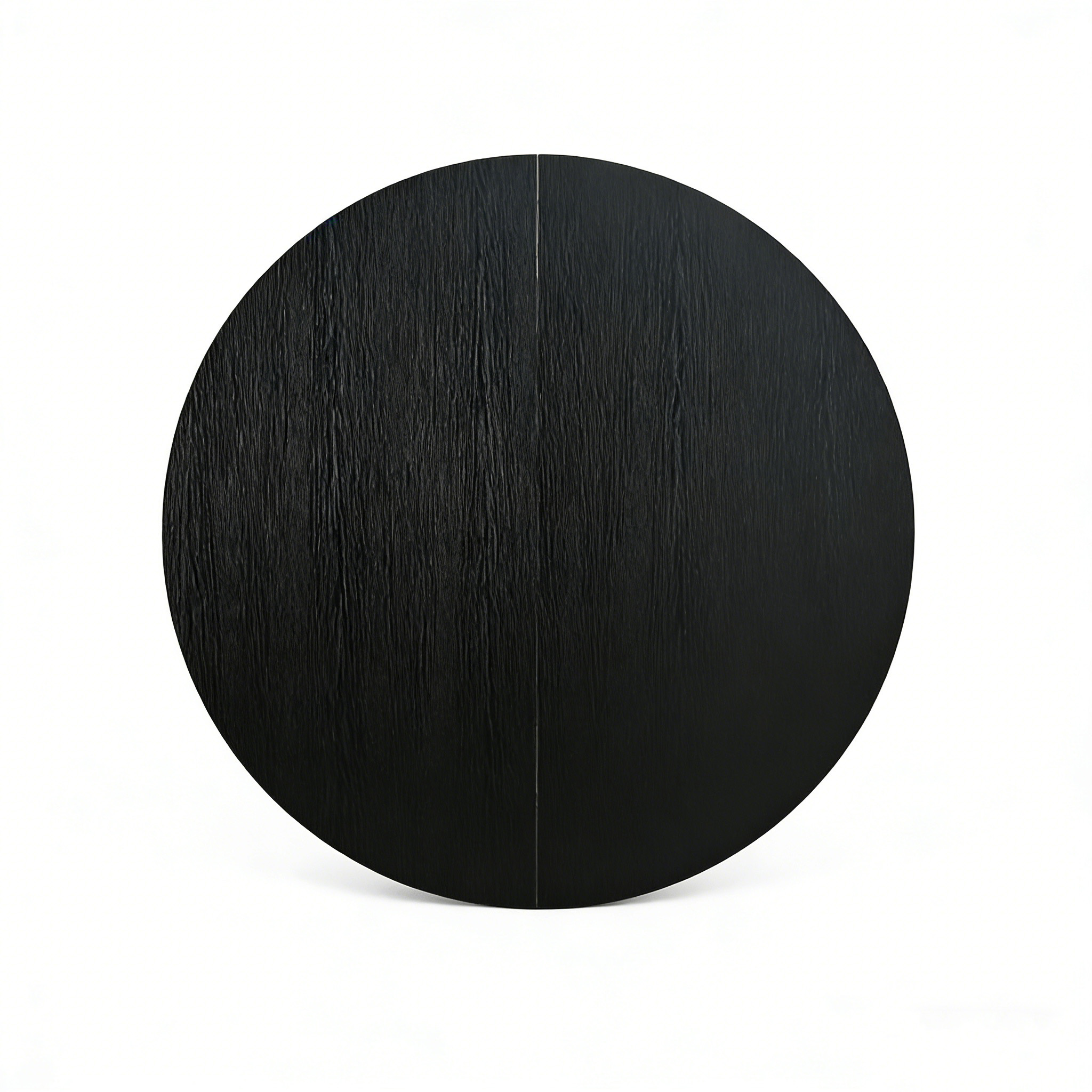 43.3in-59in Extendable Round Dining Table for 4-8,Modern Kitchen Oval Dining Table with Removable Leaves Space Saving,Wood Base with Storage Shelf for Kitchen Living Room (Black)