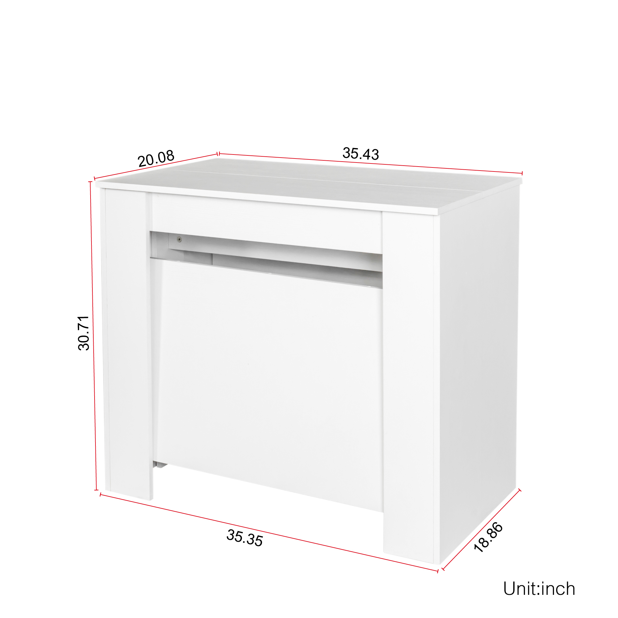 Multifunctional extendable console table