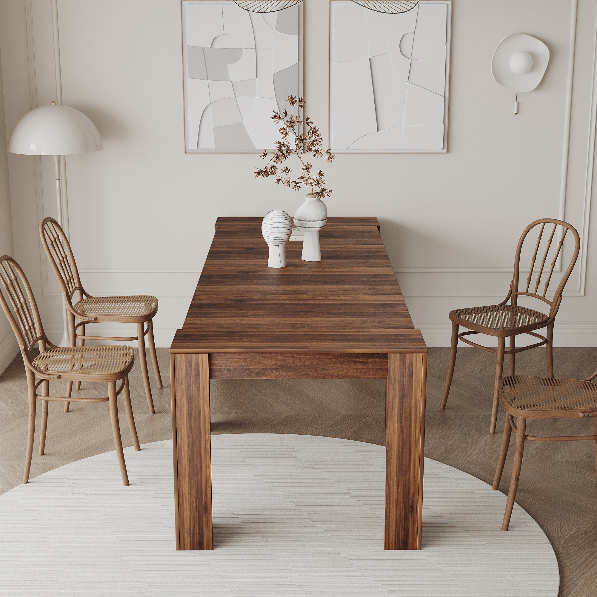 Multifunctional extendable console table