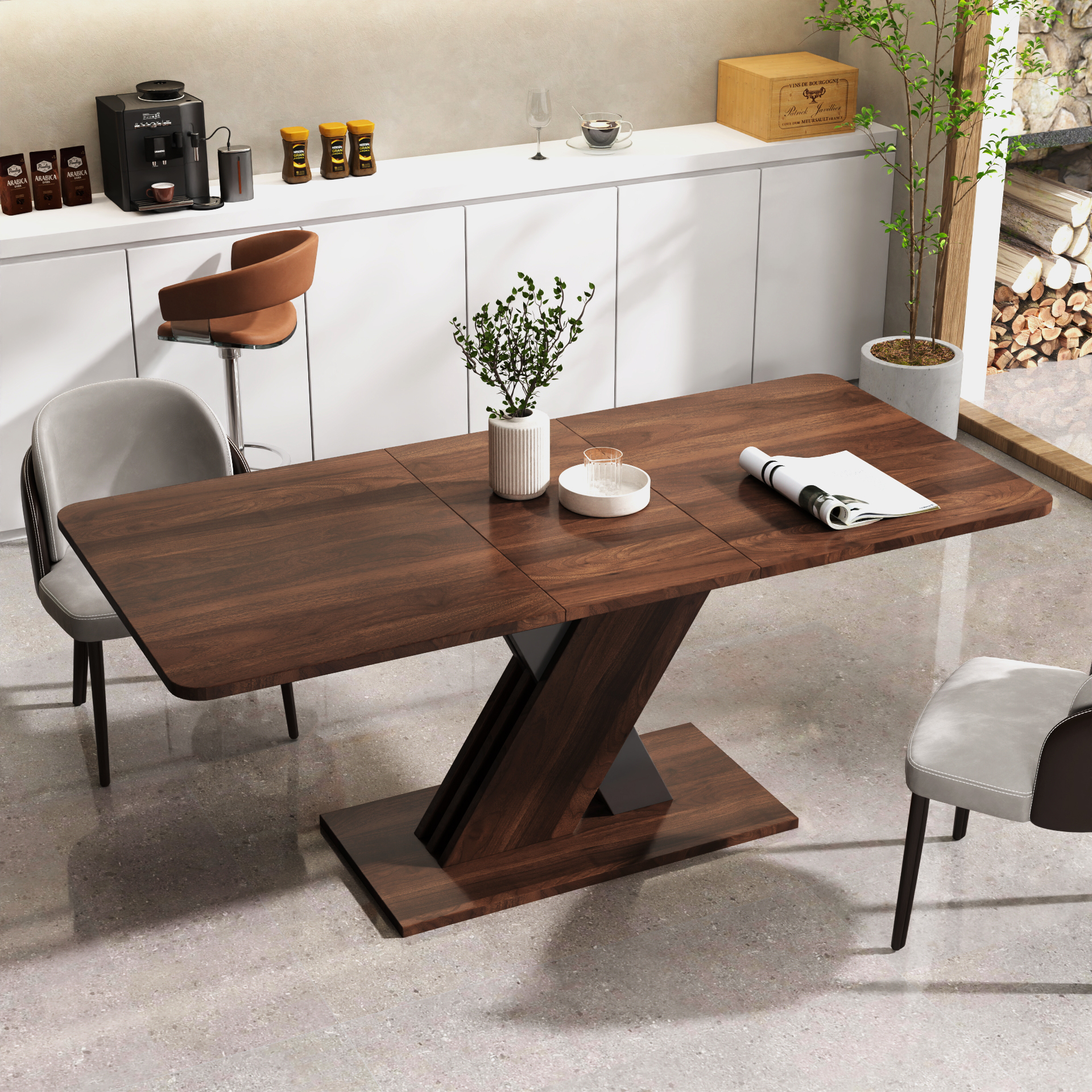 Multifunctional extendable console table
