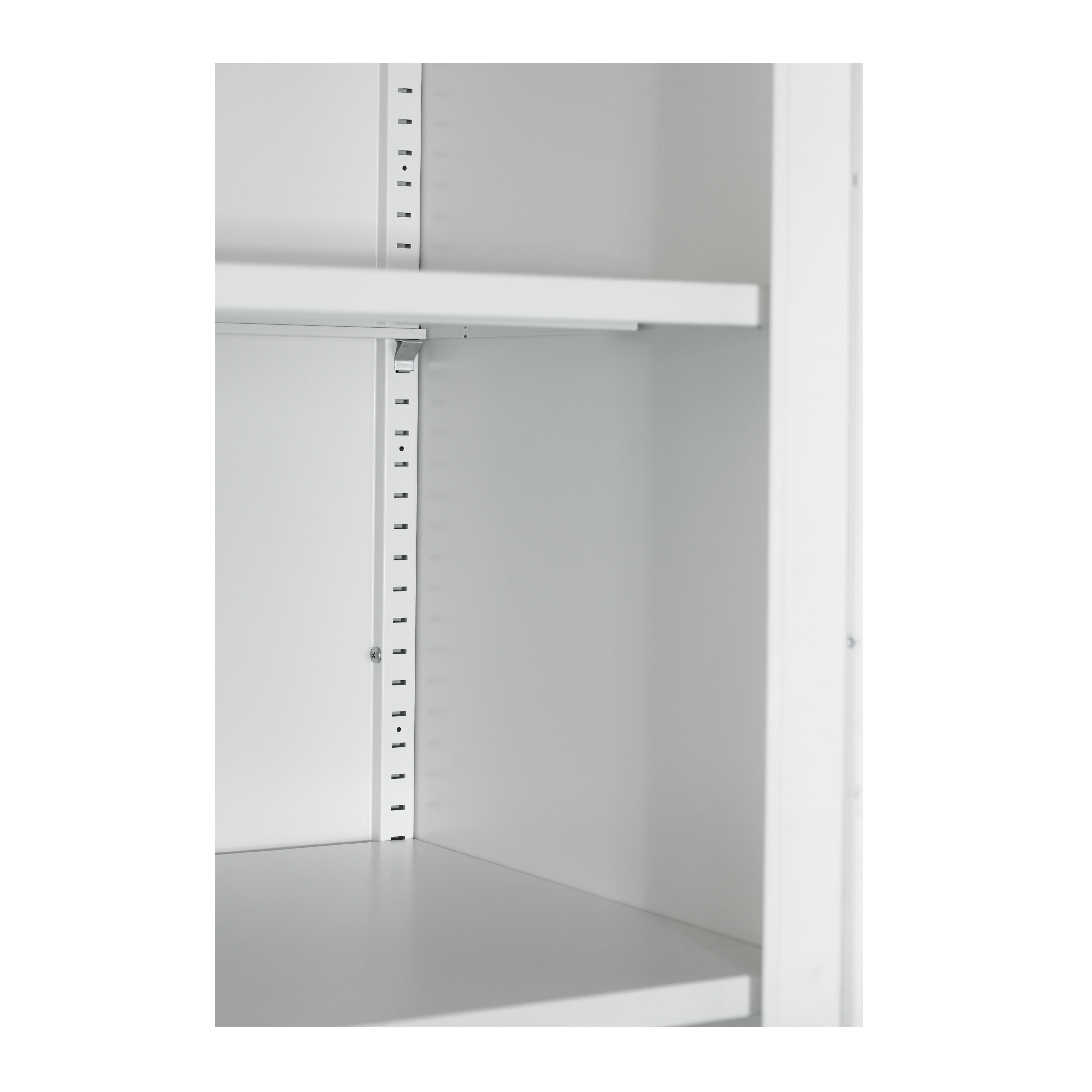 71" Tall Metal Wardrobe Cabinet with 2 Drawers and Hanging Rod, 2 Doors Wardrobe Closet with Shelf for Bedroom, Office, Laundry Room,Entryway ,Foyer,Guesthouse (White)
