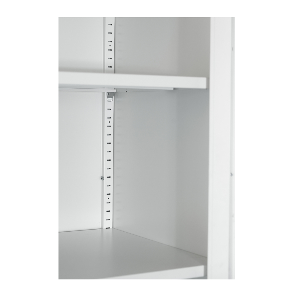 71" Tall Metal Wardrobe Cabinet with 2 Drawers and Hanging Rod, 2 Doors Wardrobe Closet with Shelf for Bedroom, Office, Laundry Room,Entryway ,Foyer,Guesthouse (White)