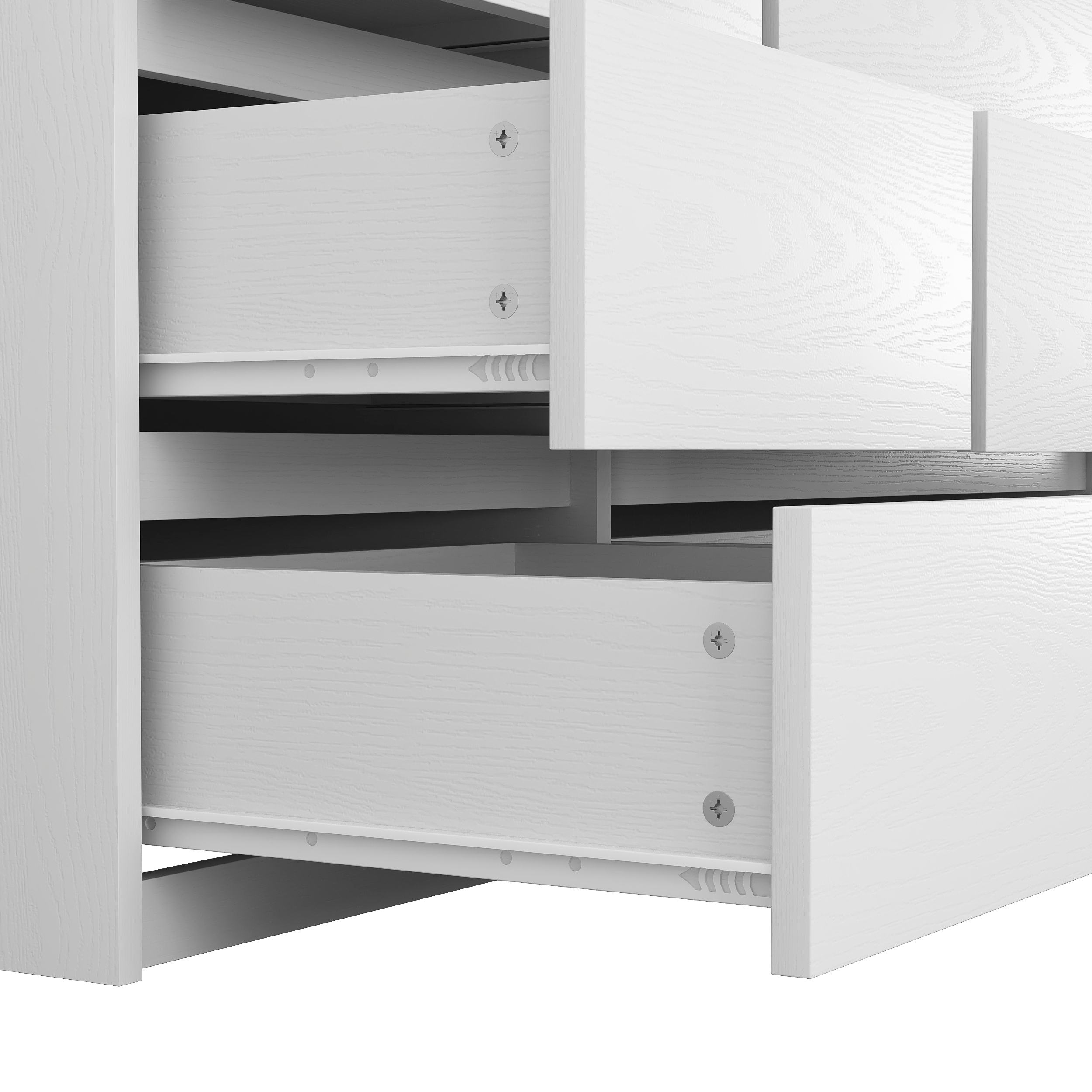 Wardrobe Closet 71.7" H, Bedroom Wooden Wardrobe with 2 Doors 6 Drawers, Modern Clothing Storage Cabinet Combination with Storage Shelves and Hanging Rail, White