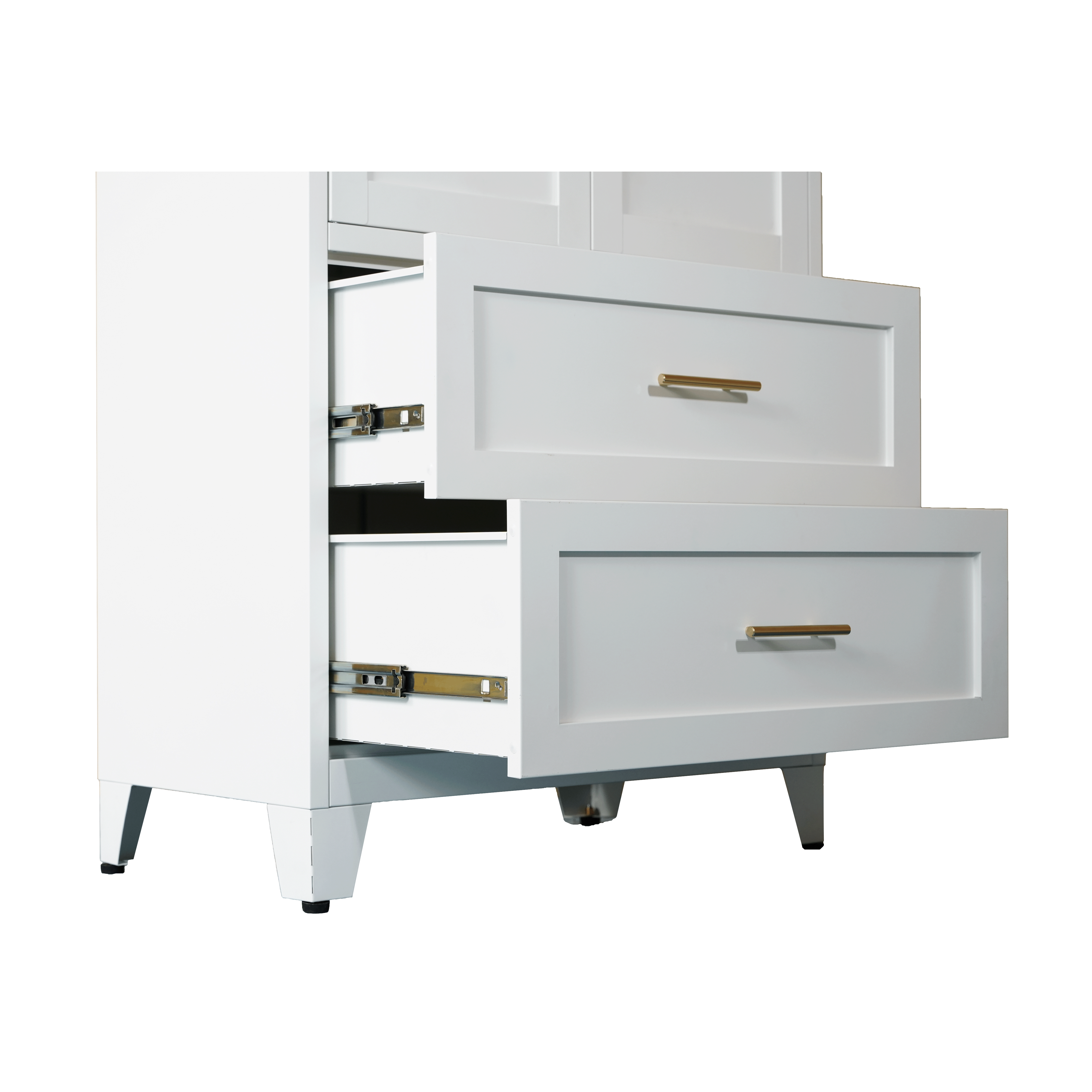 71" Tall Metal Wardrobe Cabinet with 2 Drawers and Hanging Rod, 2 Doors Wardrobe Closet with Shelf for Bedroom, Office, Laundry Room,Entryway ,Foyer,Guesthouse (White)