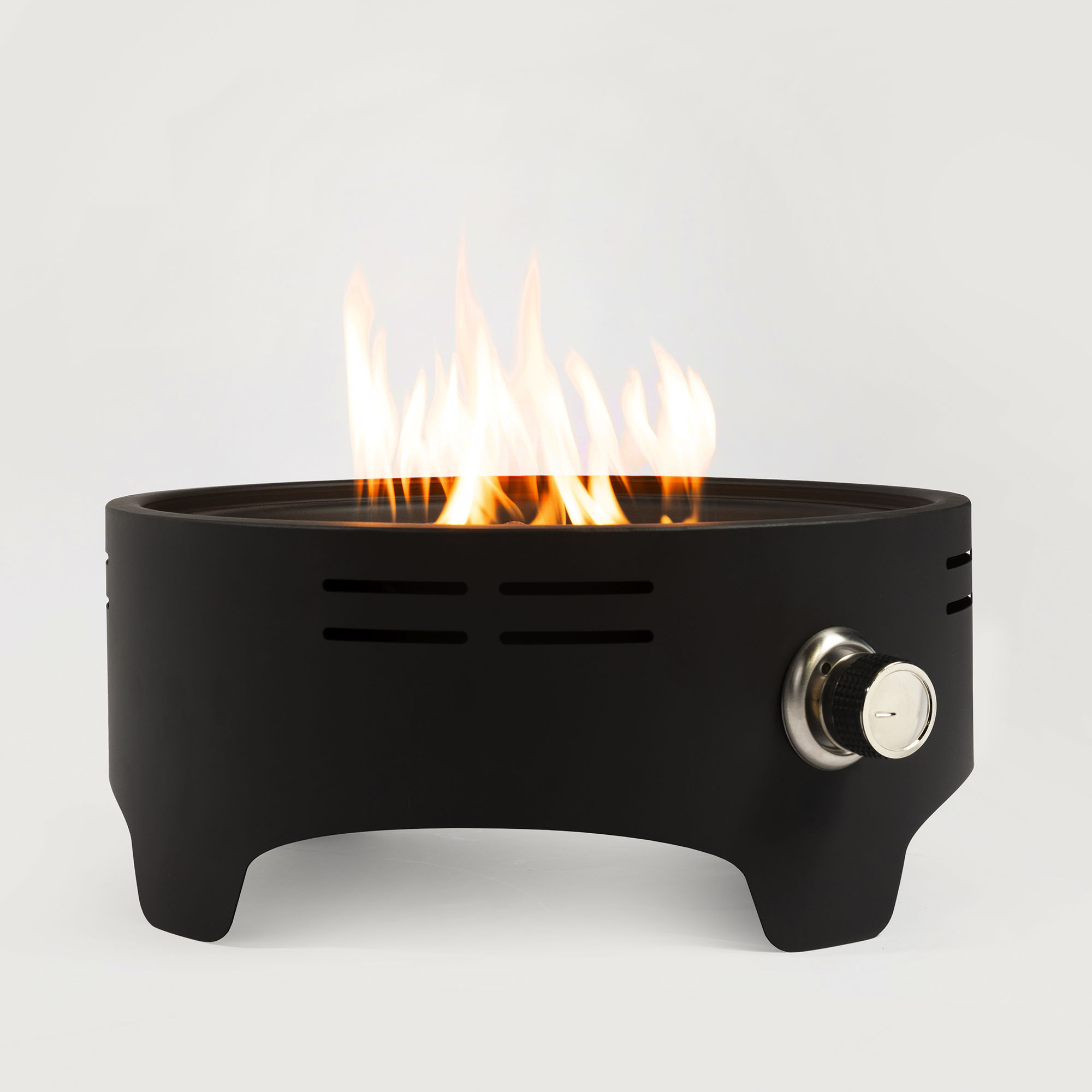 (Old SKU: W853135526) 15" Propane Tabletop Gas Fire Pit, 40000 BTU Round Steel Fire Pit For Outdoor Living Room Garden Balcony -Black