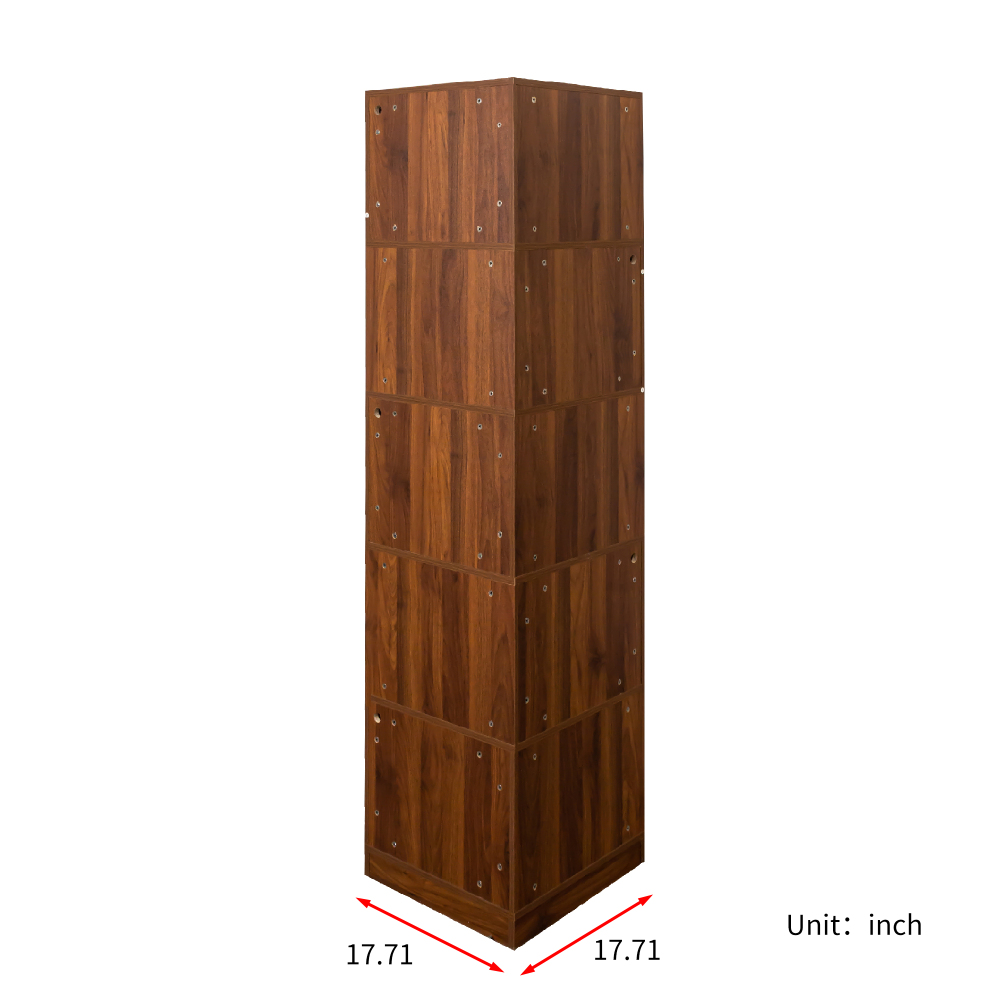 Corner Book Shelf - 5 Tier Corner Bookshelf Bookcase with Baffle, Freestanding L Shaped Display Shelf Stand with led lights for Home Office, Living Room, Bedroom, Kitchen