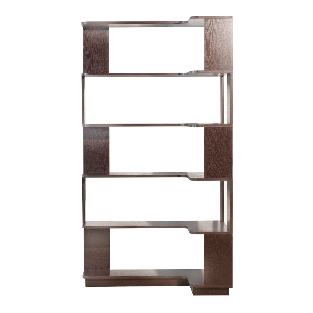 90cm (35.43") extended size Freestanding Corner Bookshelf For Living Room, Bedroom, home office, Wooden Bookcase with anti-drop panel and anti tipping device, Open storage Display cabinet 5 colors