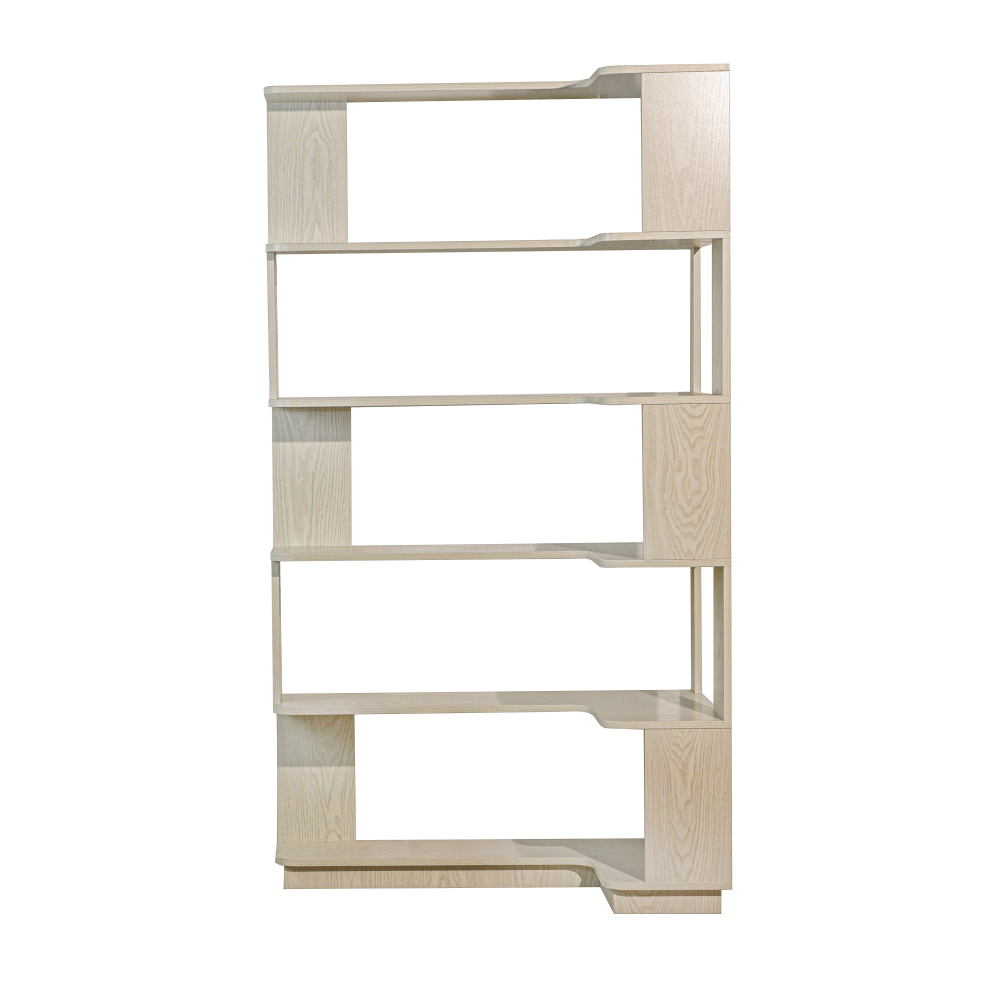 90cm (35.43") extended size Freestanding Corner Bookshelf For Living Room, Bedroom, home office, Wooden Bookcase with anti-drop panel and anti tipping device, Open storage Display cabinet 5 colors
