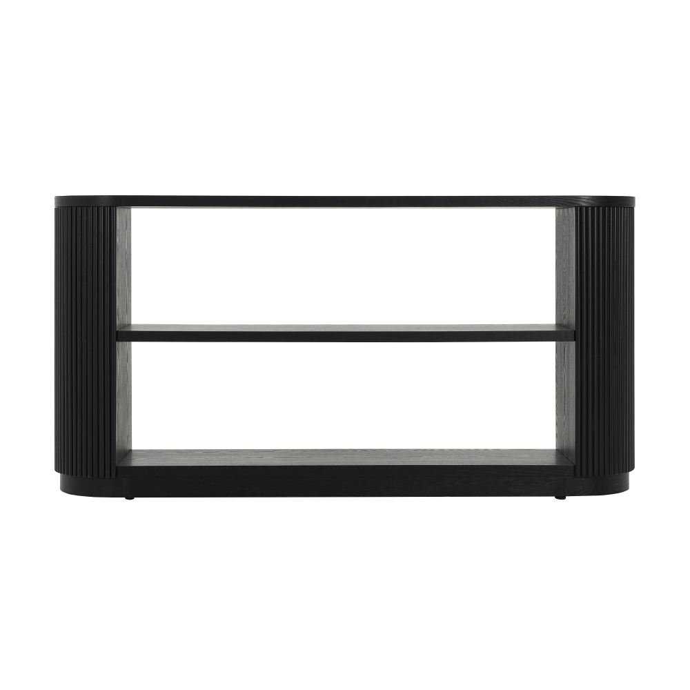Mirod Modern Entryway Console Table - Slim Sofa Table with Open Shelf & Elegant Wood Grain, Multi-Functional Hallway Table for Living Room