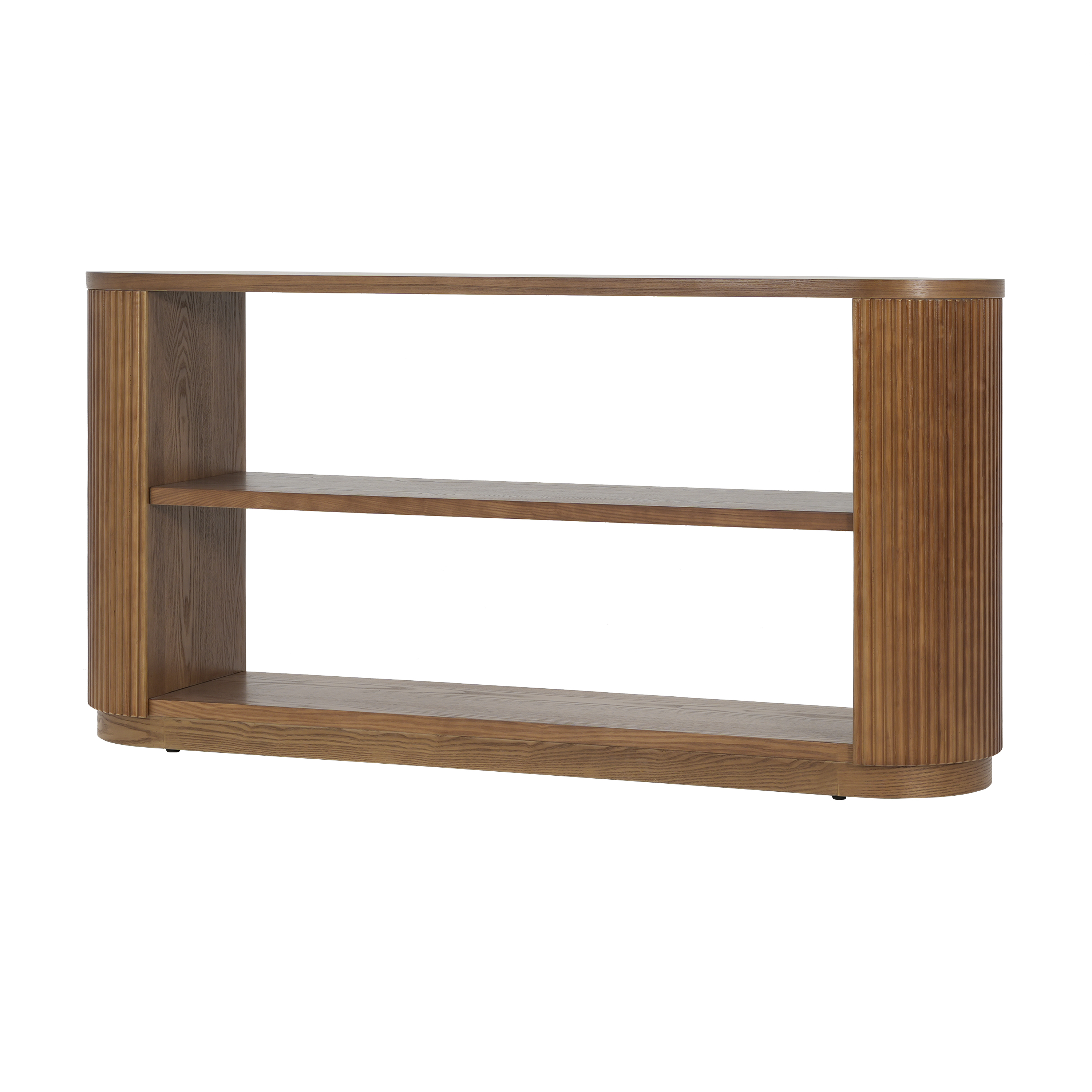 Mirod Modern Entryway Console Table - Slim Sofa Table with Open Shelf & Elegant Wood Grain, Multi-Functional Hallway Table for Living Room