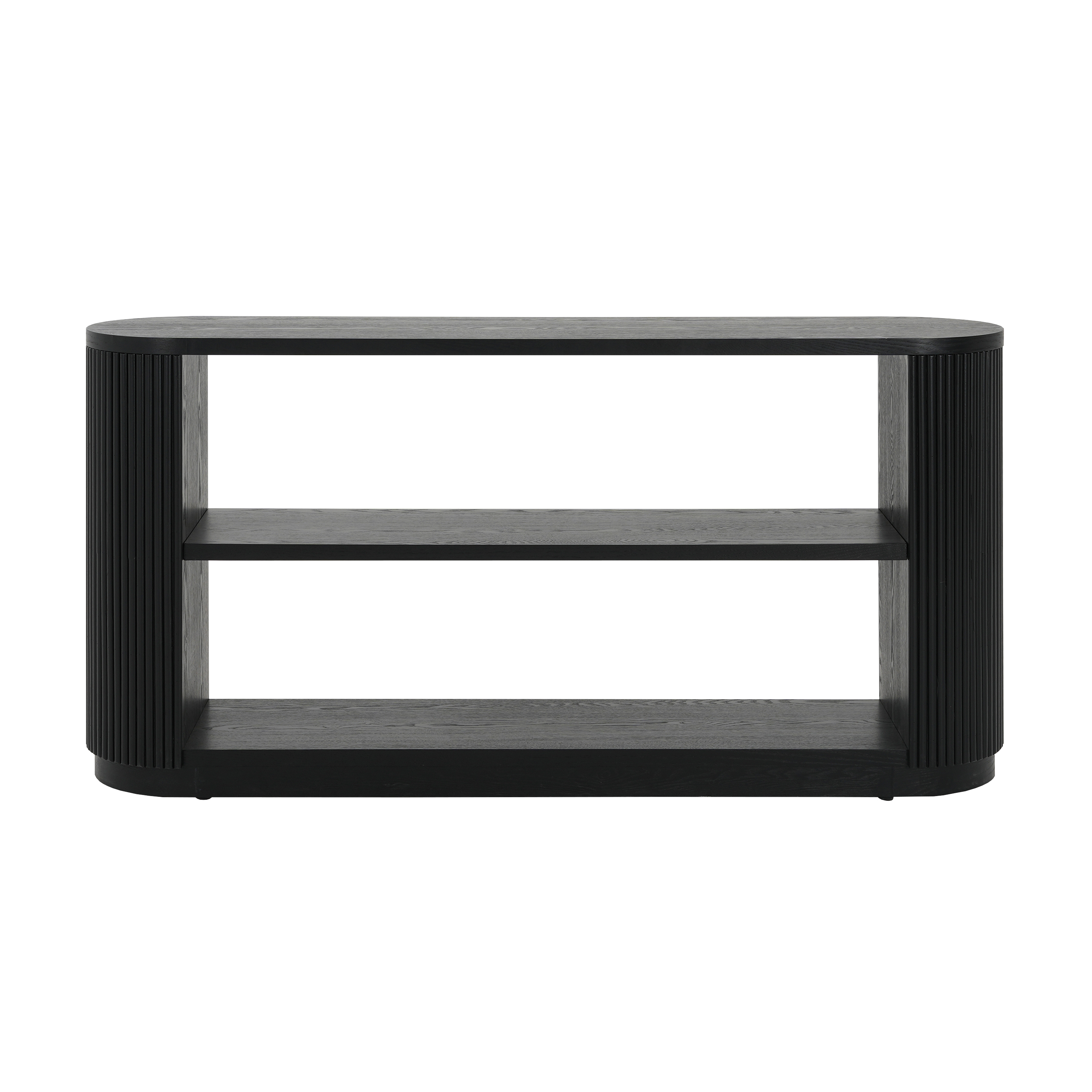 Mirod Modern Entryway Console Table - Slim Sofa Table with Open Shelf & Elegant Wood Grain, Multi-Functional Hallway Table for Living Room