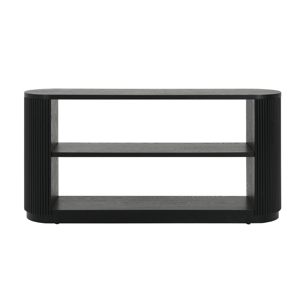 Mirod Modern Entryway Console Table - Slim Sofa Table with Open Shelf & Elegant Wood Grain, Multi-Functional Hallway Table for Living Room