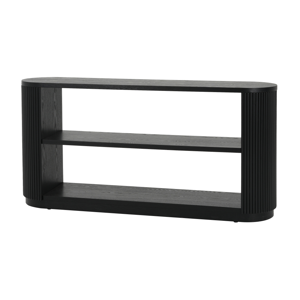 Mirod Modern Entryway Console Table - Slim Sofa Table with Open Shelf & Elegant Wood Grain, Multi-Functional Hallway Table for Living Room