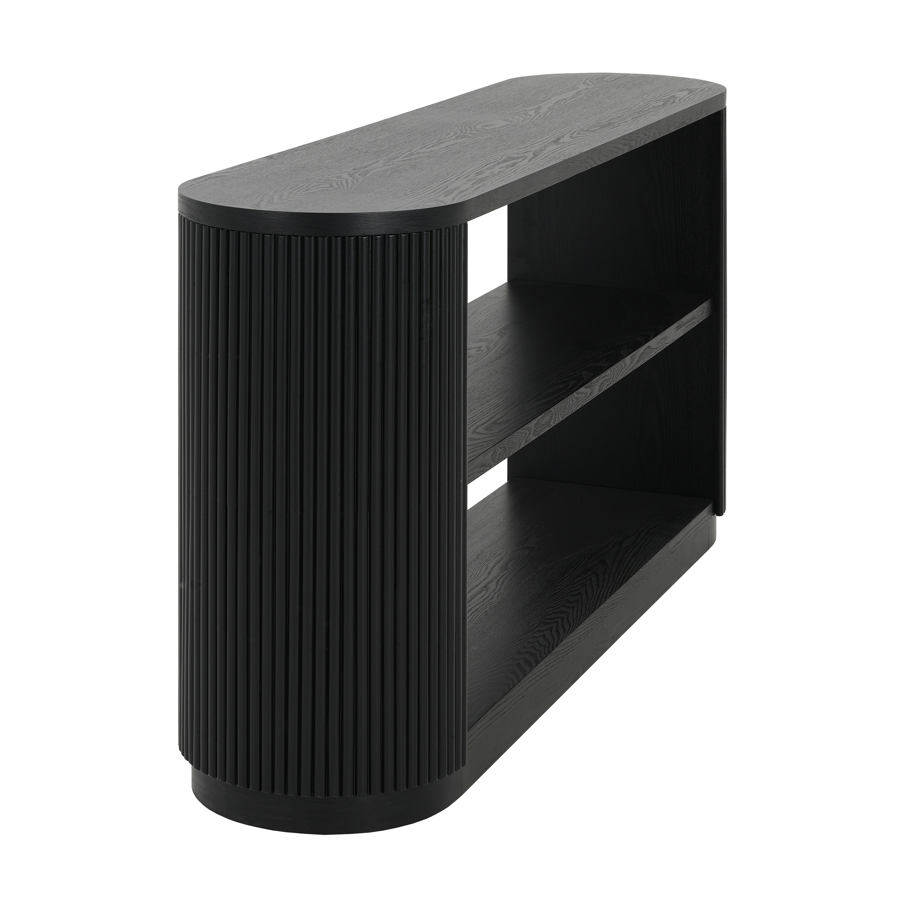 Mirod Modern Entryway Console Table - Slim Sofa Table with Open Shelf & Elegant Wood Grain, Multi-Functional Hallway Table for Living Room