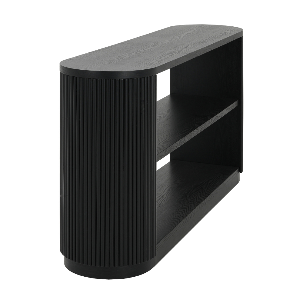 Mirod Modern Entryway Console Table - Slim Sofa Table with Open Shelf & Elegant Wood Grain, Multi-Functional Hallway Table for Living Room