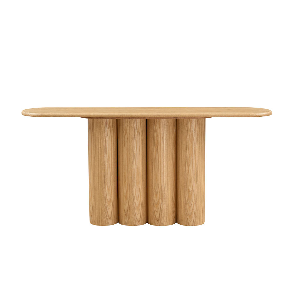66.93'' Modern Console Table for Entryway with Unique cylinders Legs Design for Living Room Hallway Foyer Entrance Study