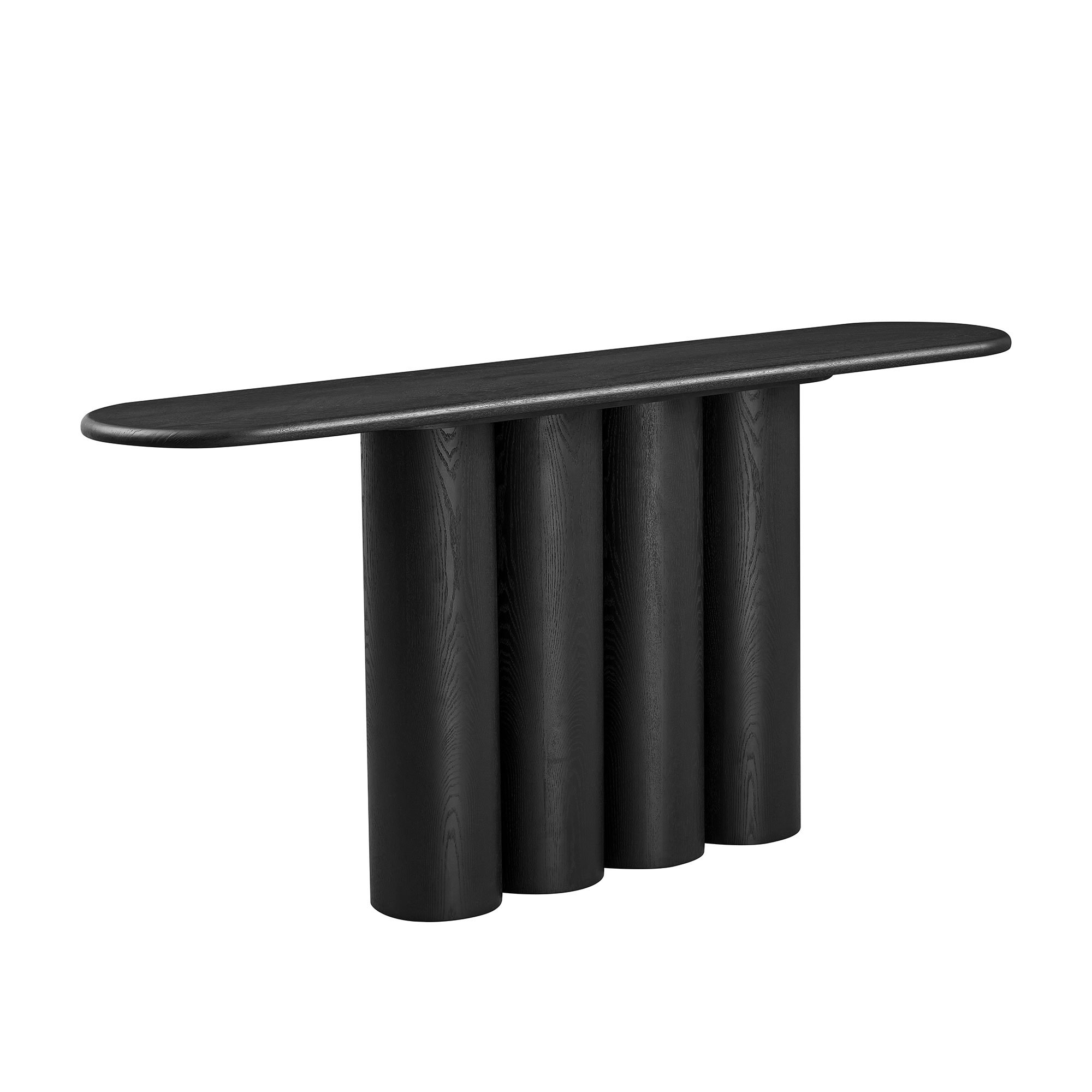 66.93'' Modern Console Table for Entryway with Unique cylinders Legs Design for Living Room Hallway Foyer Entrance Study